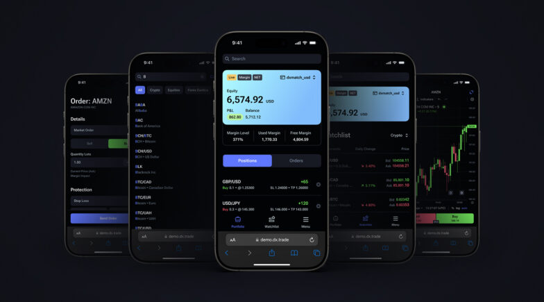 DXtrade new mobile interface